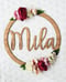 Image of Bamboo & floral name wreath
