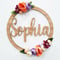 Image of Bamboo & floral name wreath
