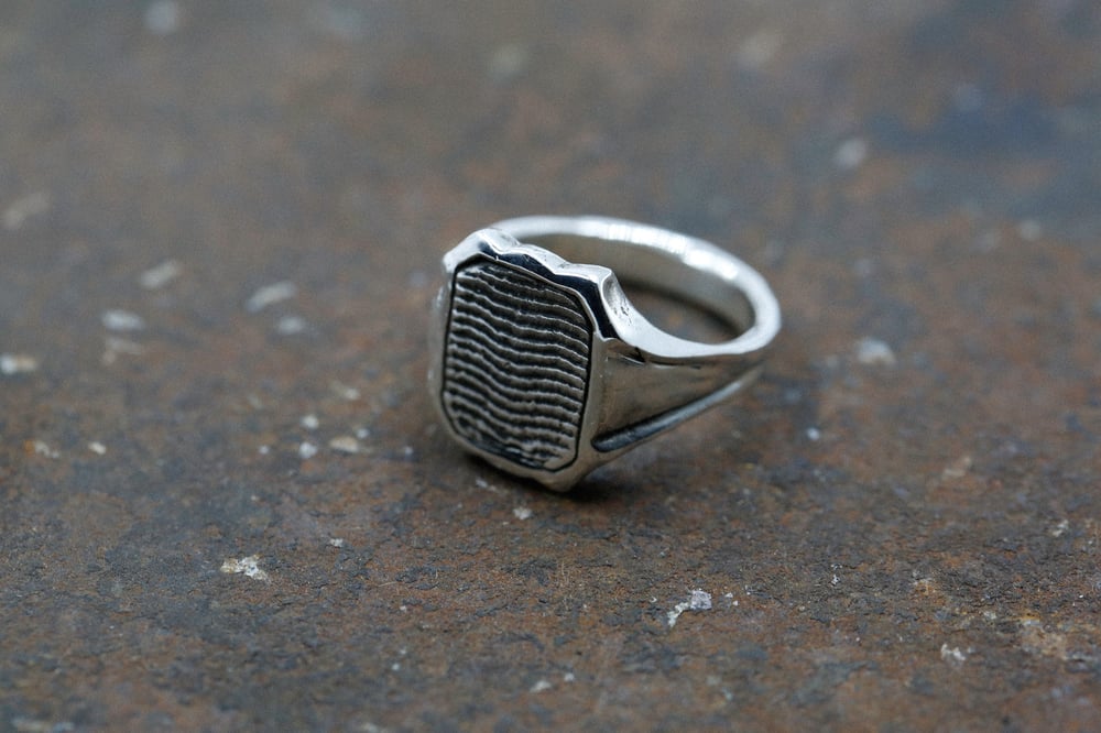 Image of Cuttlebone Inlay Ring