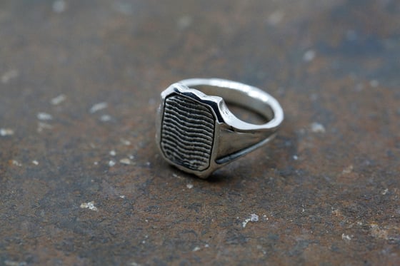 Image of Cuttlebone Inlay Ring