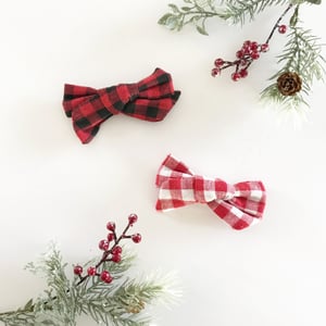 Image of Holiday plaid bows 