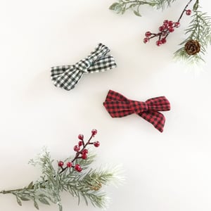 Image of Holiday plaid bows 