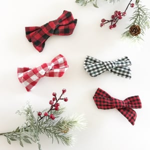 Image of Holiday plaid bows 