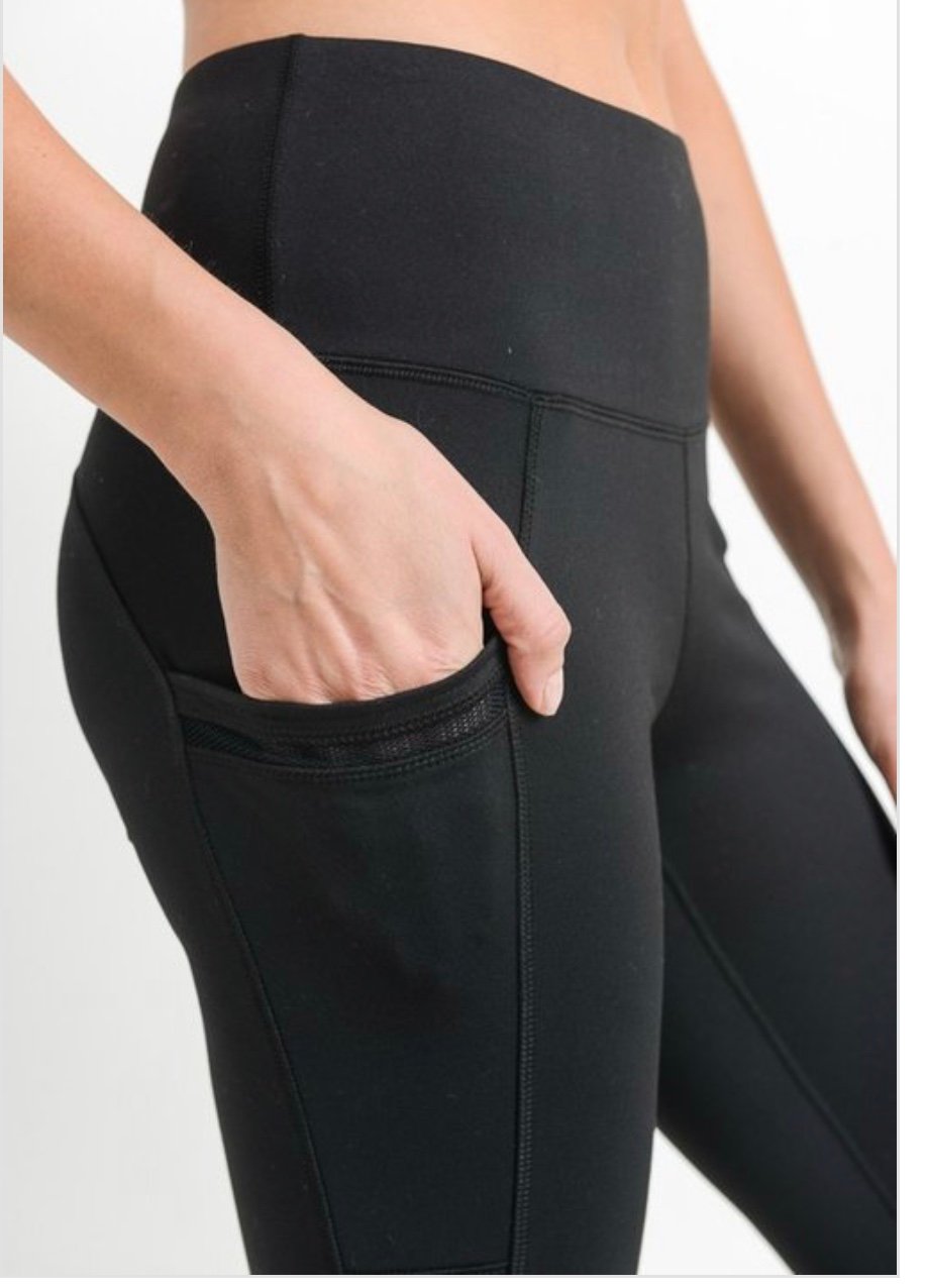 high rise leggings with pockets