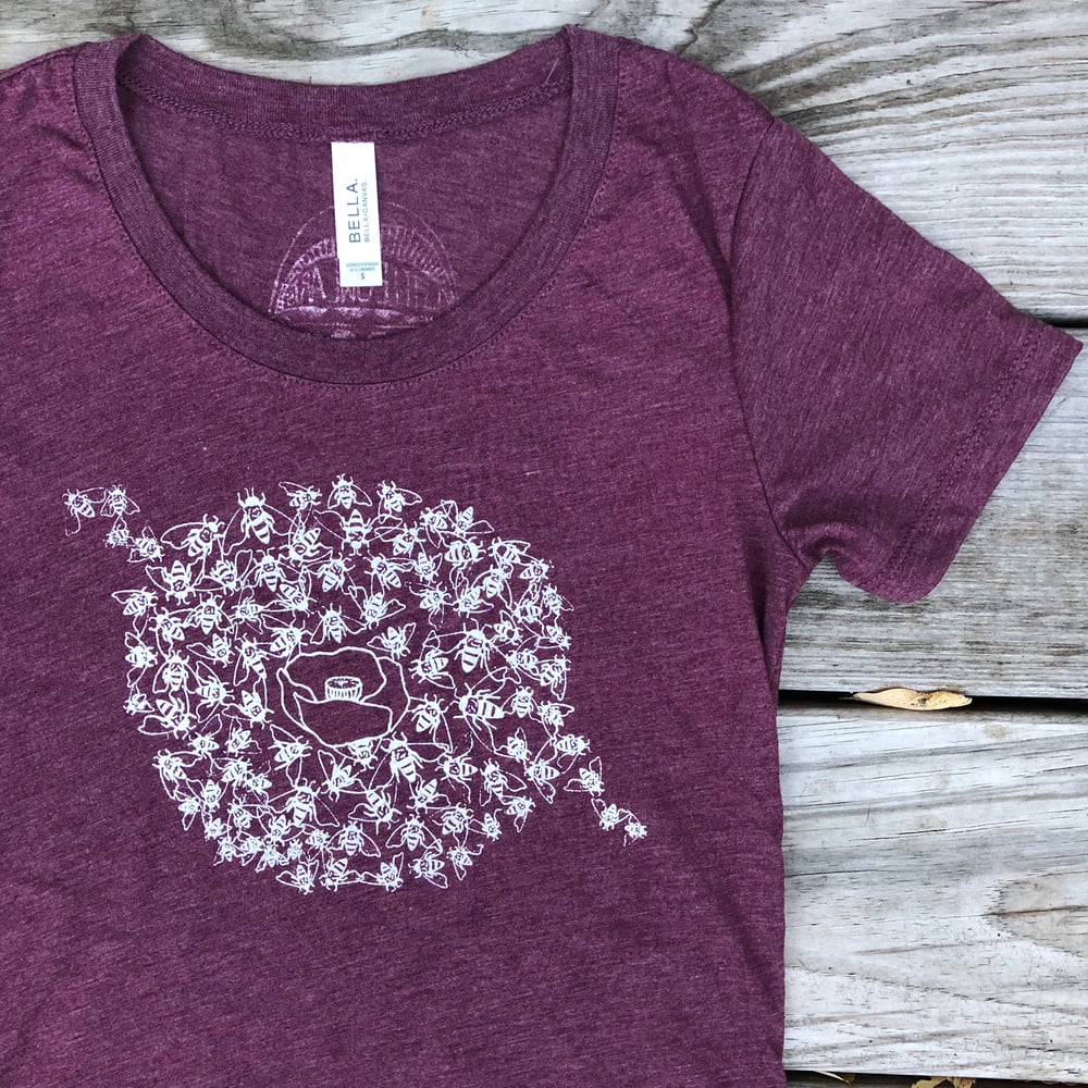 Image of Bees- women’s triblend tee 