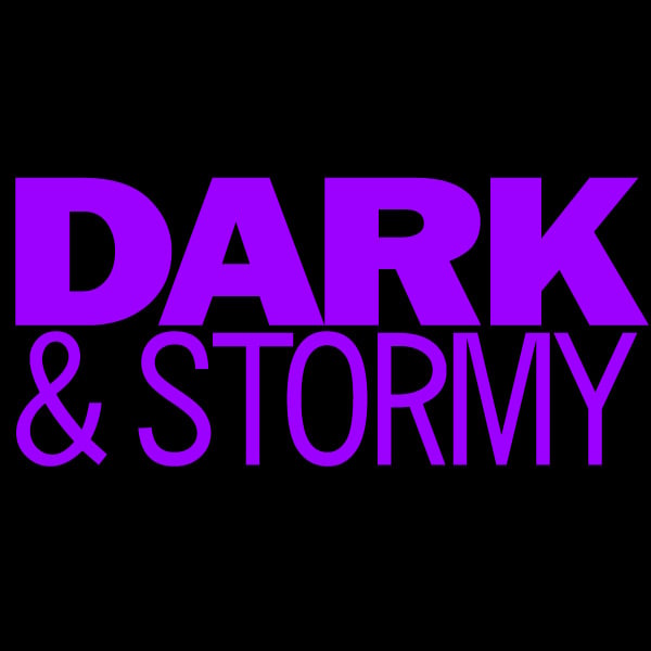 Image of Dark and Stormy purple logo shirt