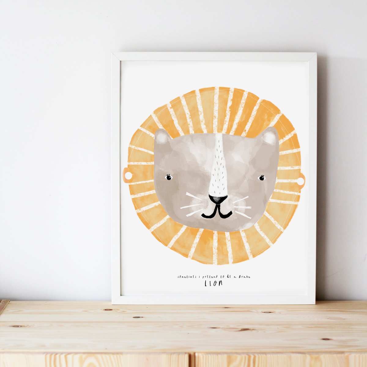 BRAVE LION ILLUSTRATION / VIOLETA COR.DE.ROSA