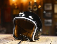 Image 2 of JK400 Gloss Black & Tan Quilted Suede