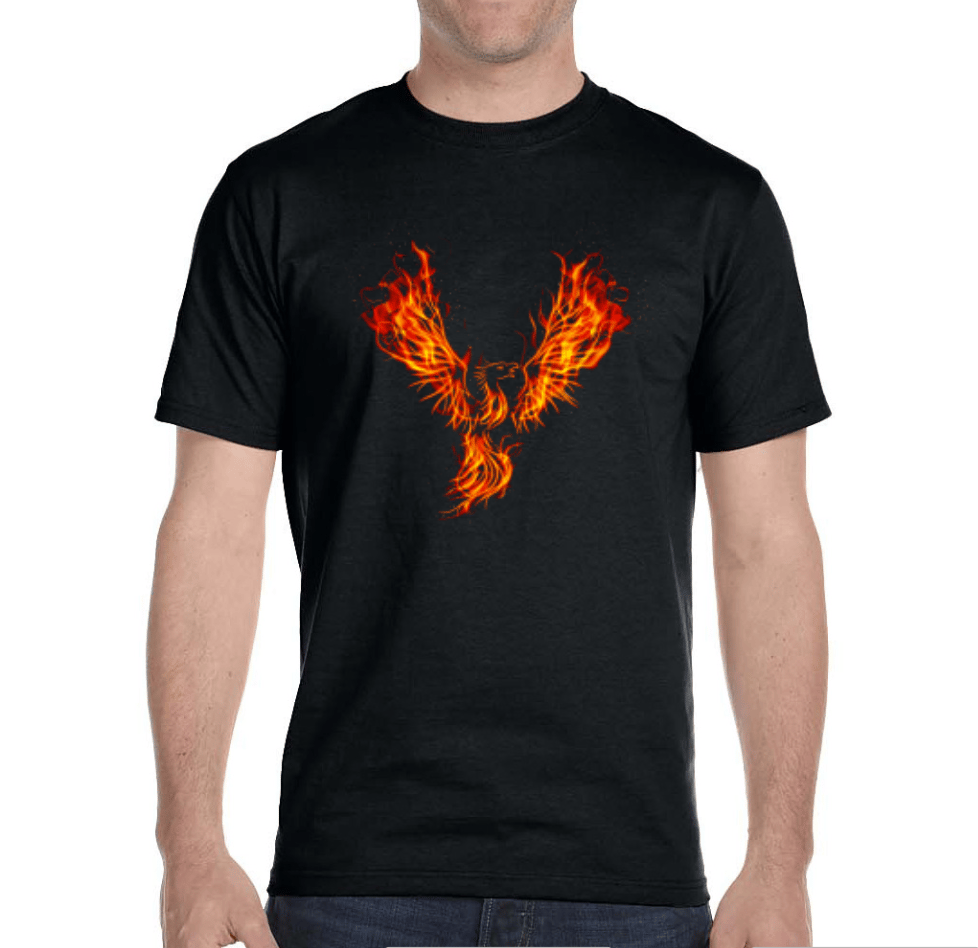Image of Crew Neck Phoenix Tee