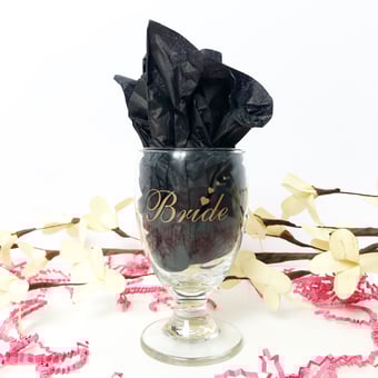 Image of Bride Drinking Glass