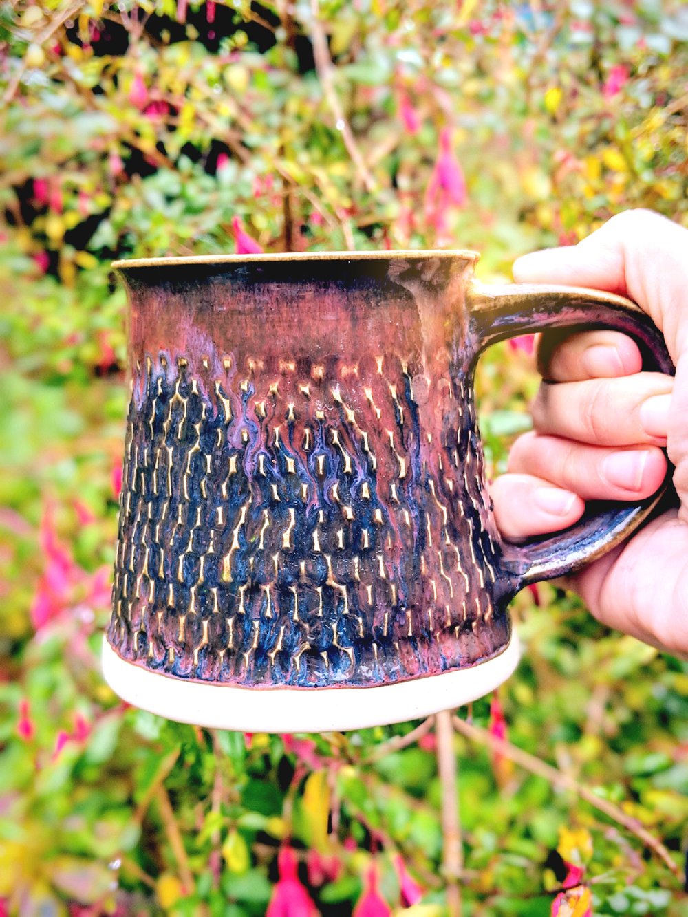 Image of Carved Textured Mug