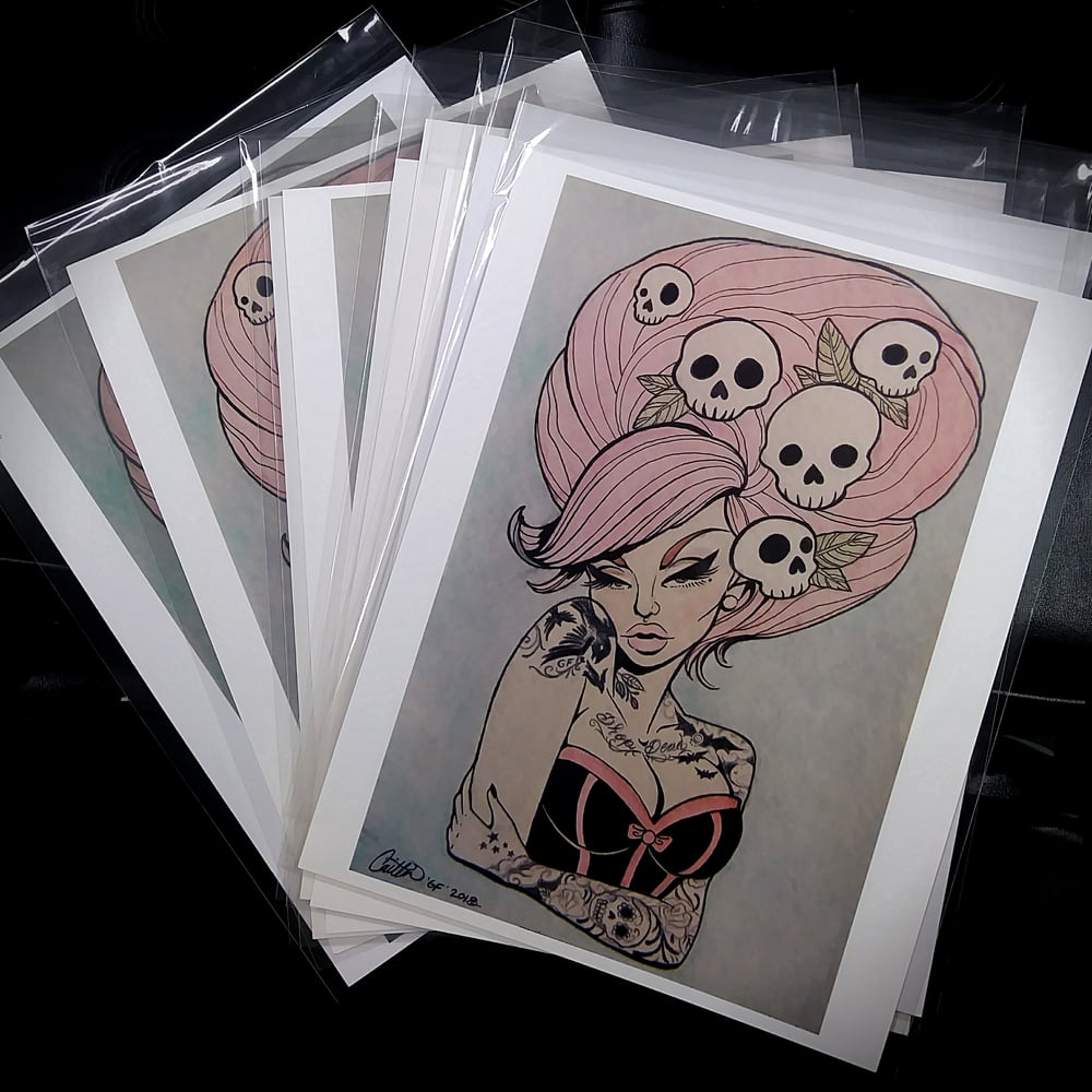Image of Pink Femme Fatale art print