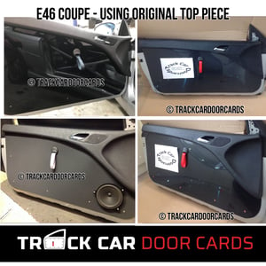 Image of BMW e46 Coupe - Using part of original door card - Track Car Door Cards