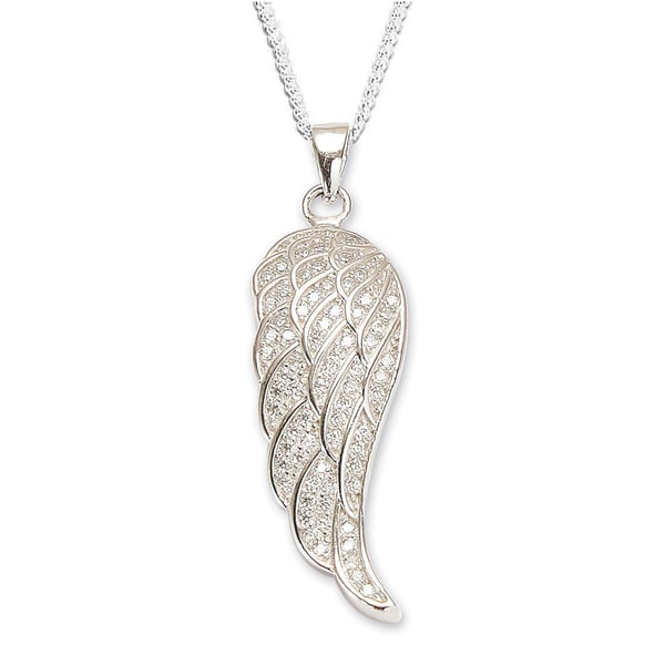 Image of Angel Wing Pendant and Chain - P699