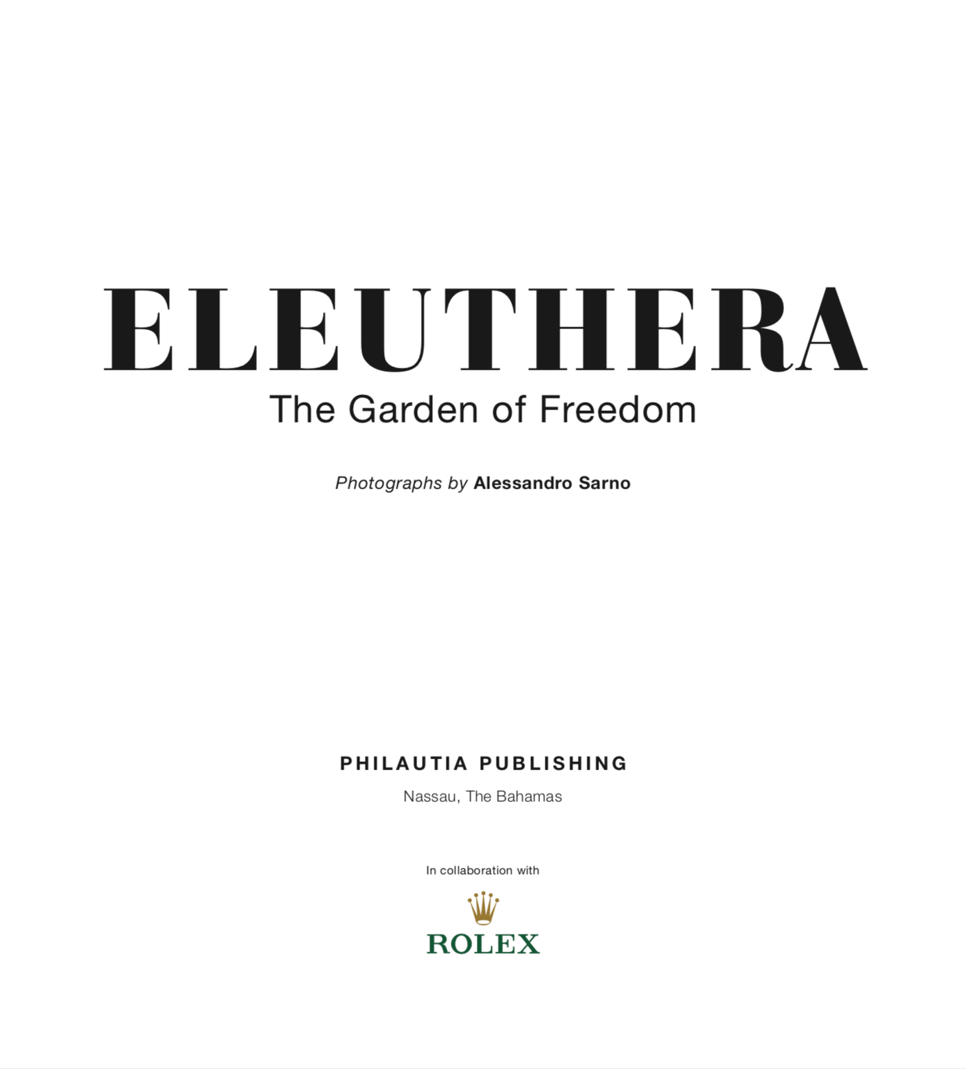 Image of ELEUTHERA - The Garden of Freedom