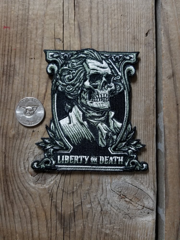 Image of Liberty or Death Embroiderd (3 per)