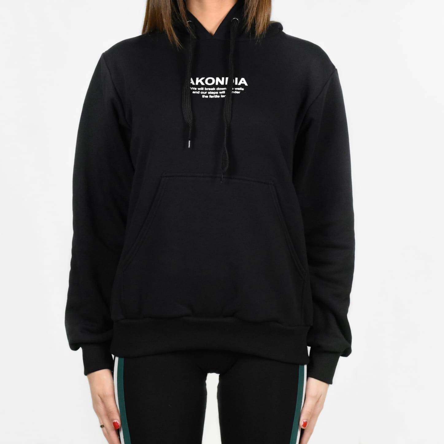 Image of Black Hoodie AKONDIA