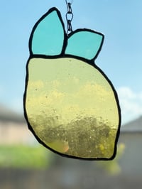 Image 2 of Lemon Stained Glass Suncatcher