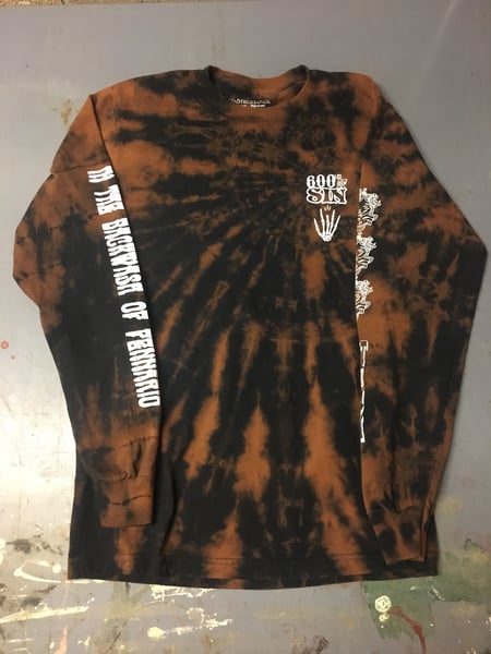 Image of “Dire Wolfie” Anti-Dye (BLEACHED) LS