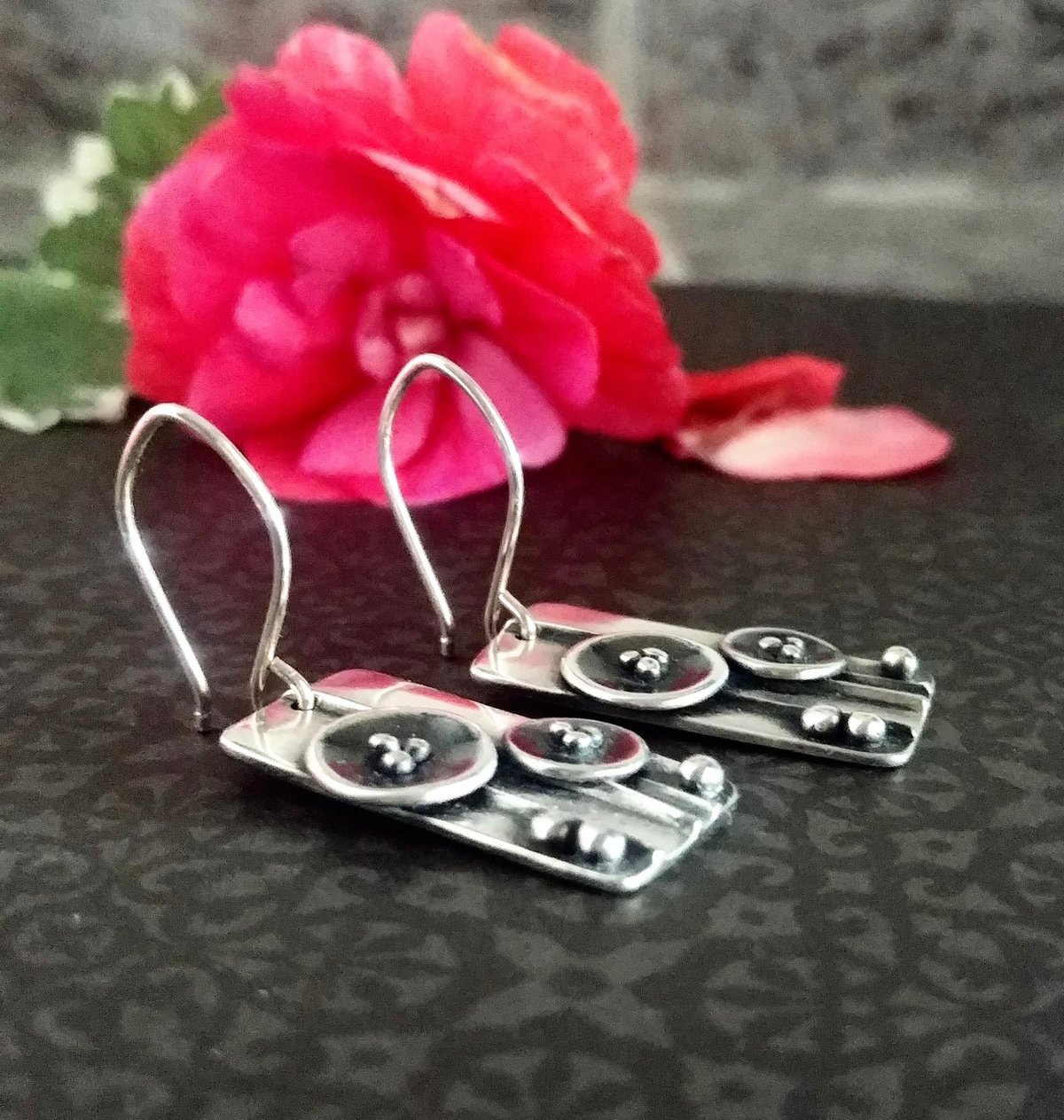 Image of Poppy Field Sculpture Earrings