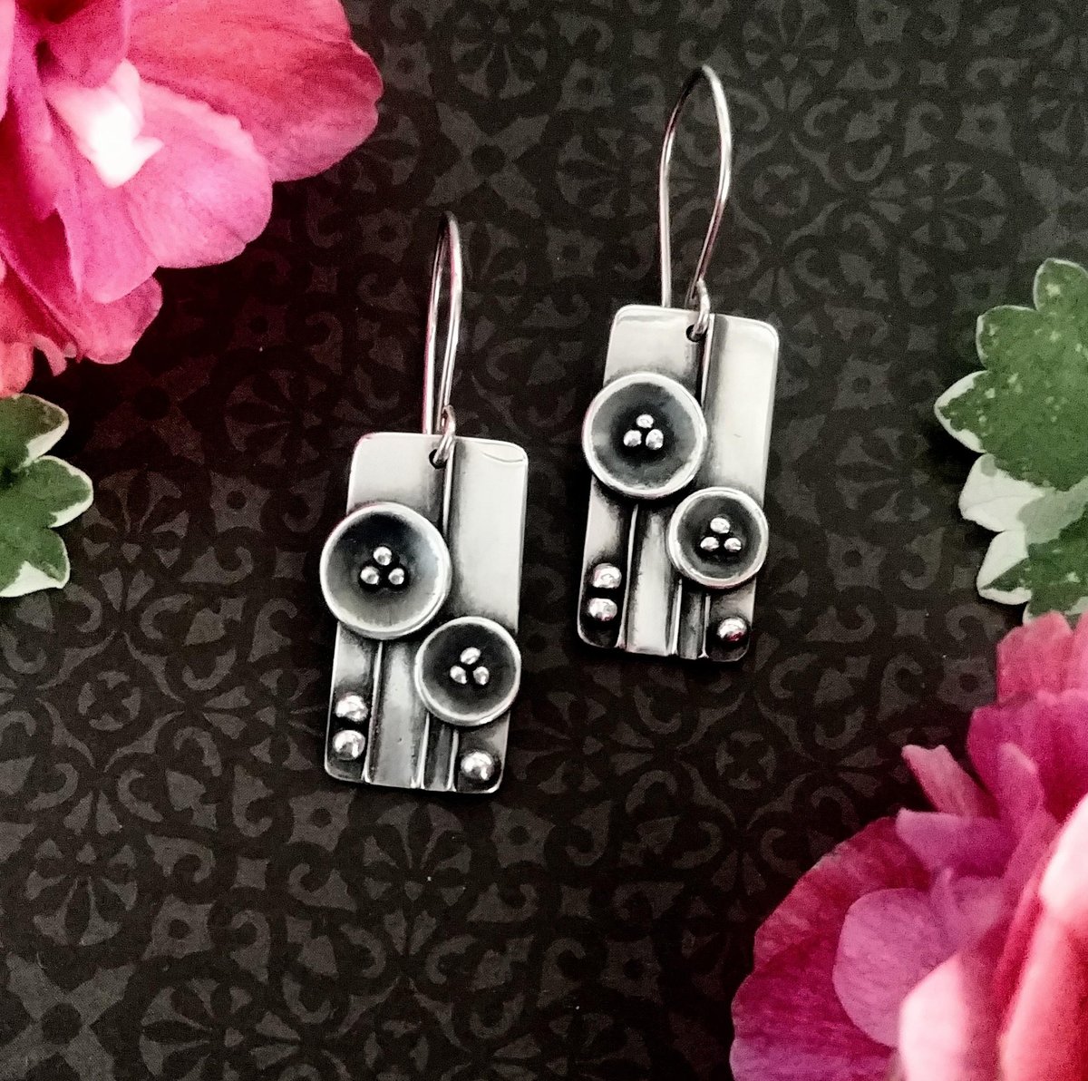 Image of Poppy Field Sculpture Earrings
