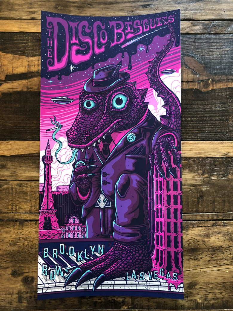 Image of The Disco Biscuits - Brooklyn Bowl Las Vegas - Nov. 1-3, 2018 - Regular Cut Singles Artist EditionsI