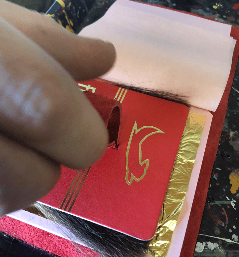 Image of The Flying Squirrel Tip - Full Gold Leaf Sheet Gilder's Tip