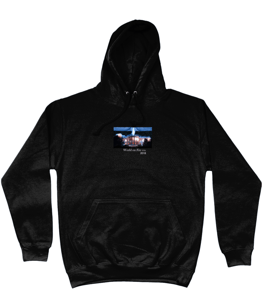 Image of INDEPENDENCE DAY HOODIE WITH BACK PRINT - BLACK