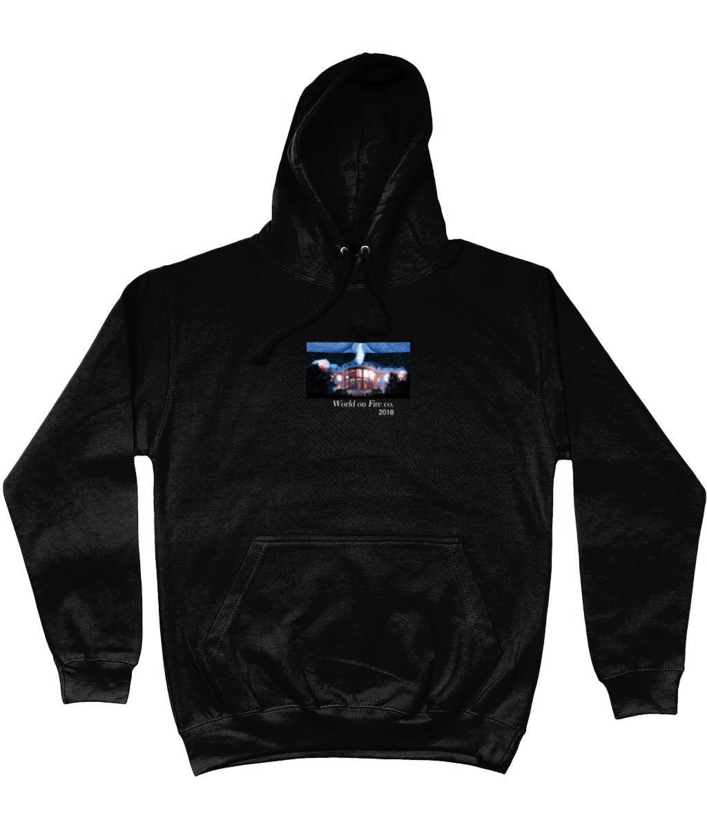 Image of INDEPENDENCE DAY HOODIE WITH BACK PRINT - BLACK
