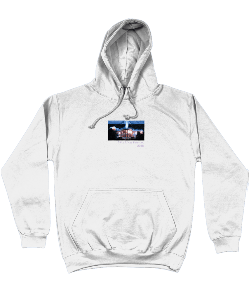 Image of INDEPENDENCE DAY HOODIE WITH BACK PRINT - WHITE