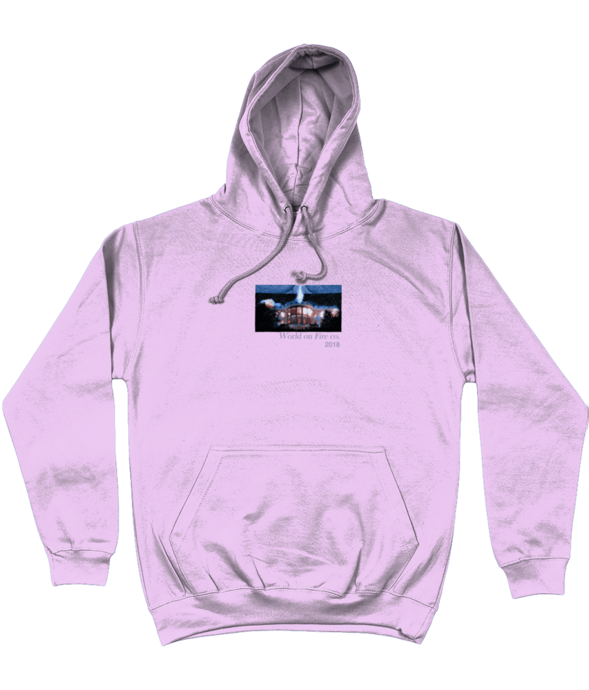 Image of INDEPENDENCE DAY HOODIE WITH BACK PRINT - BABY PINK