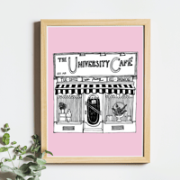 Image 2 of Glasgow University Cafe Print 