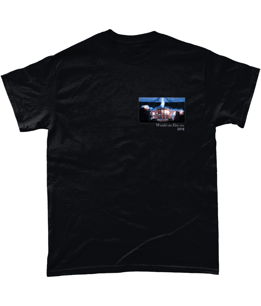 Image of INDEPENDENCE DAY S/S T-SHIRT WITH BACK PRINT - BLACK