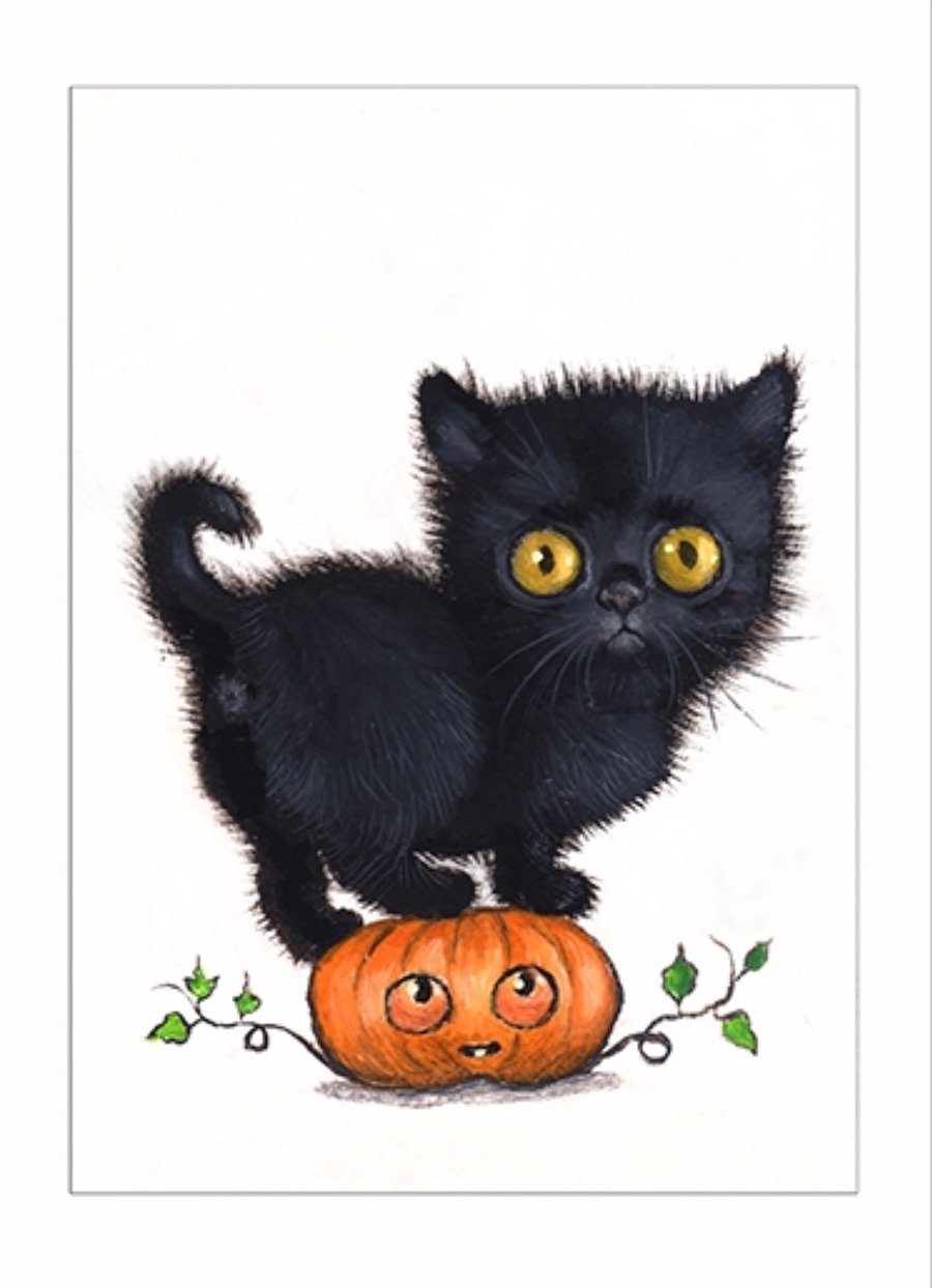 Image of “Pumpkin” archival ACEO print