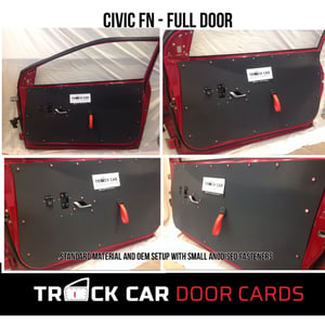 Image of Honda Civic FN - Full Door - Track Car Door Cards