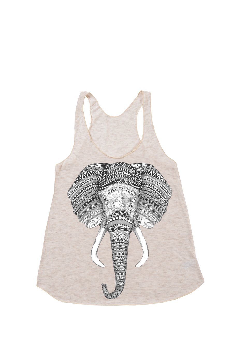 Image of "An Elephant Never Forgets" Racerback Tank