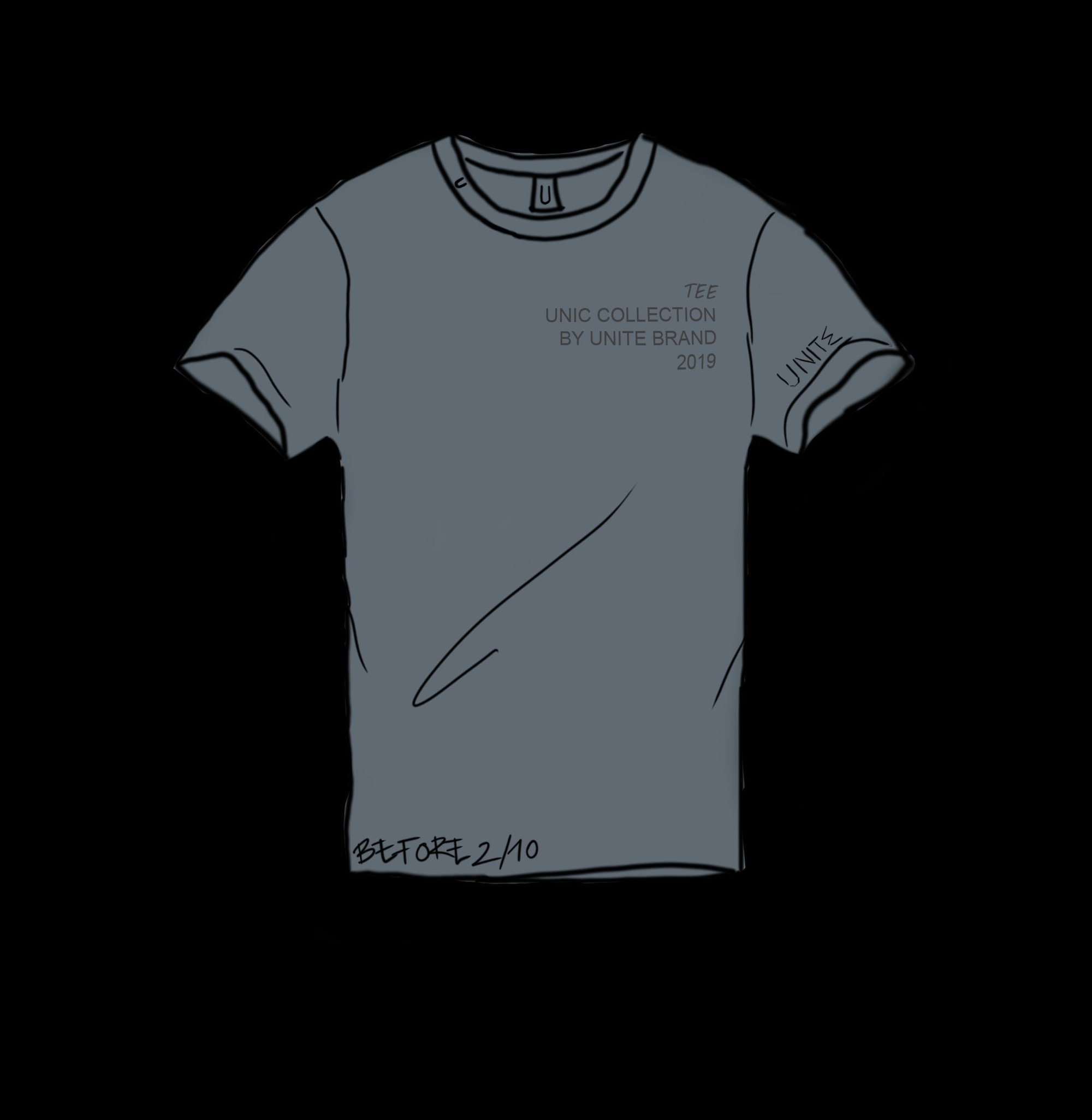 Image of BEFORE tee grey