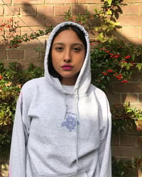 Image 2 of NEW Bad Girl Hibiscus Unisex Hoodie Grey