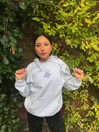 Image 4 of NEW Bad Girl Hibiscus Unisex Hoodie Grey