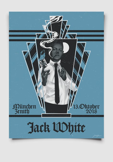 Image of Jack White Tour Poster - Munich 2018