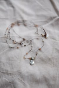 Image 4 of Snakeskin crystal beaded necklace