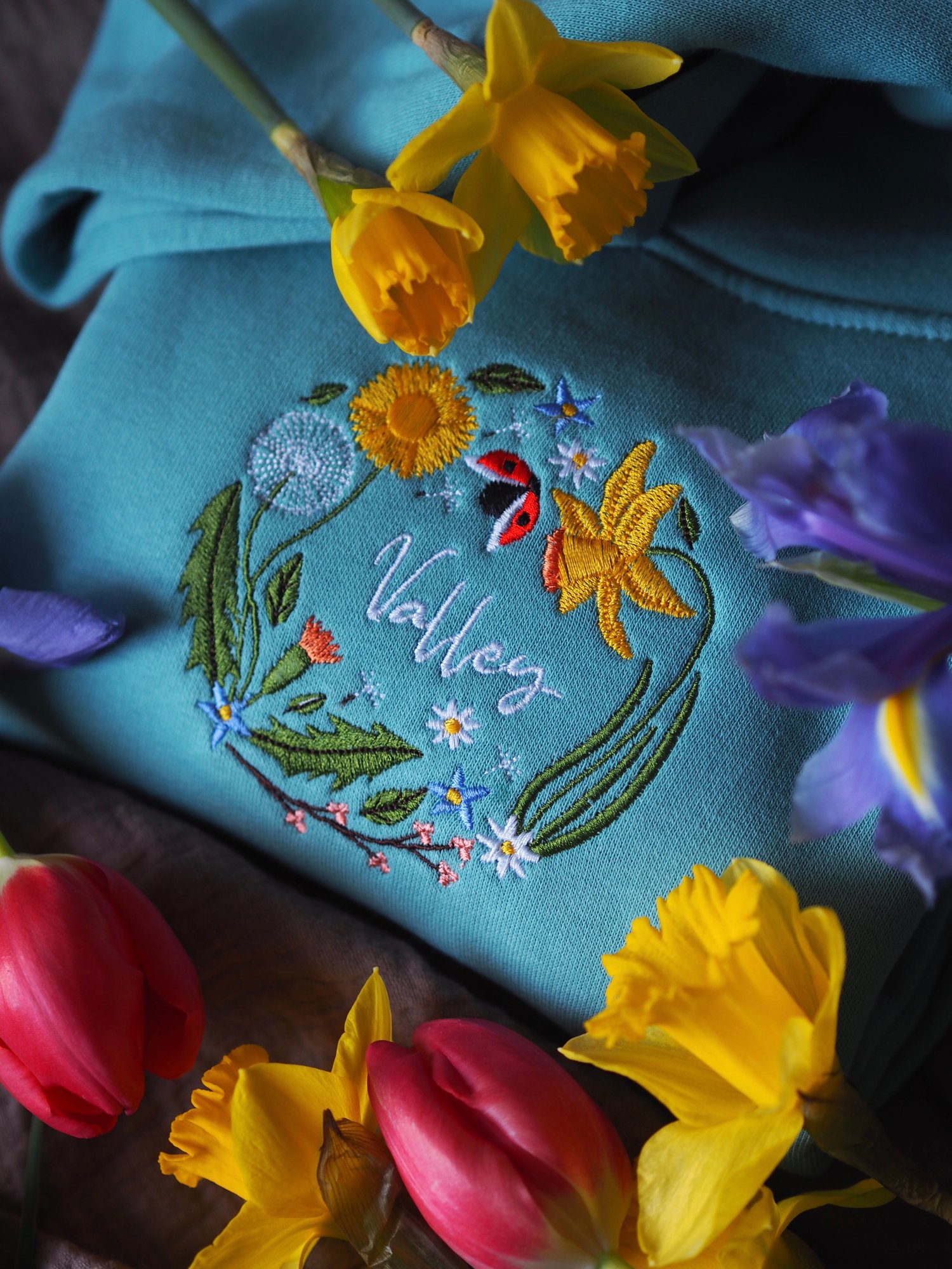 Image of  Garden Magic - Teal Hoody