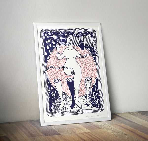 Image of My Body – LIMITED EDITION RISOGRAPH PRINT