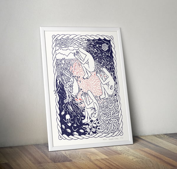 Image of Circle of Life – LIMITED EDITION RISOGRAPH PRINT