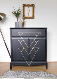 Image 3 of Stunning mahogany stag drinks cabinet in black