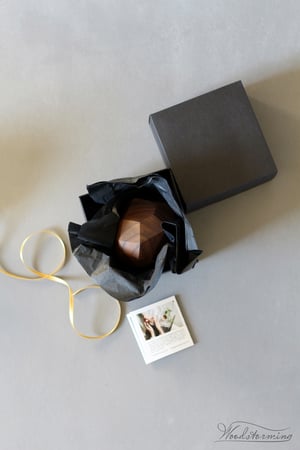 Image of Ring bearer box - faceted wedding ring box by Woodstorming