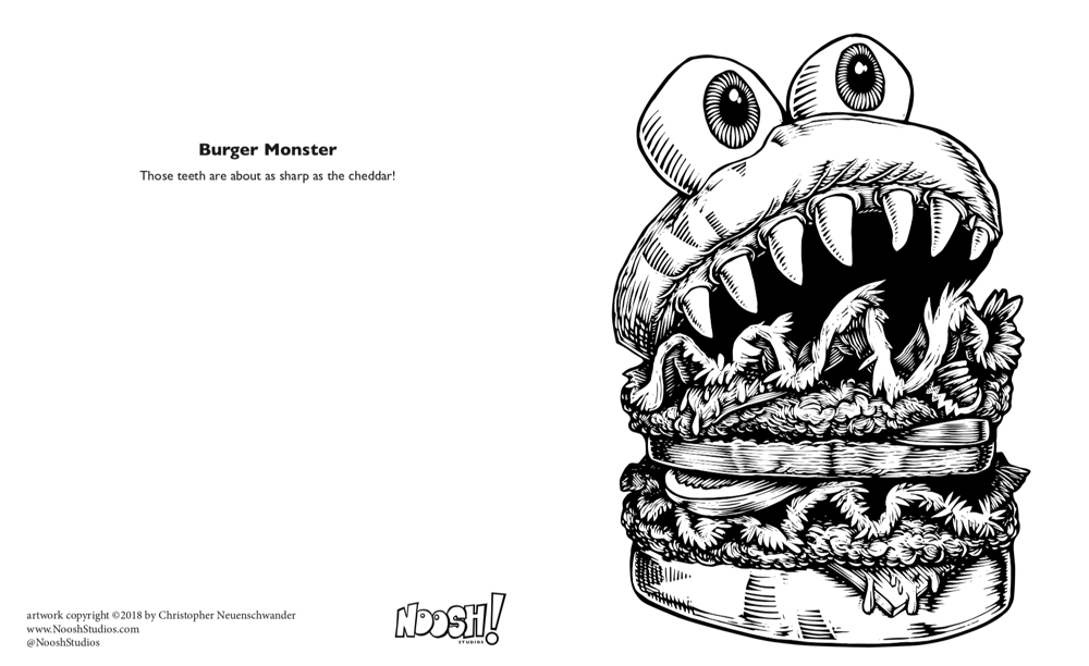 Noosh! A coloring book.