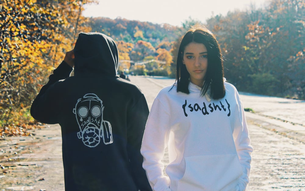 Image of sadsht black "chernoybl" hoodie