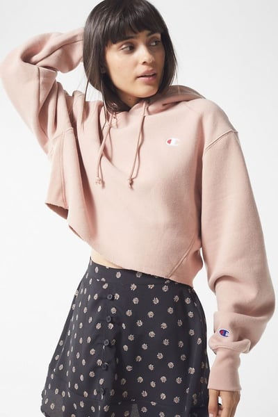 Image of Champion and UO Cropped Hoodie Sweatshirt