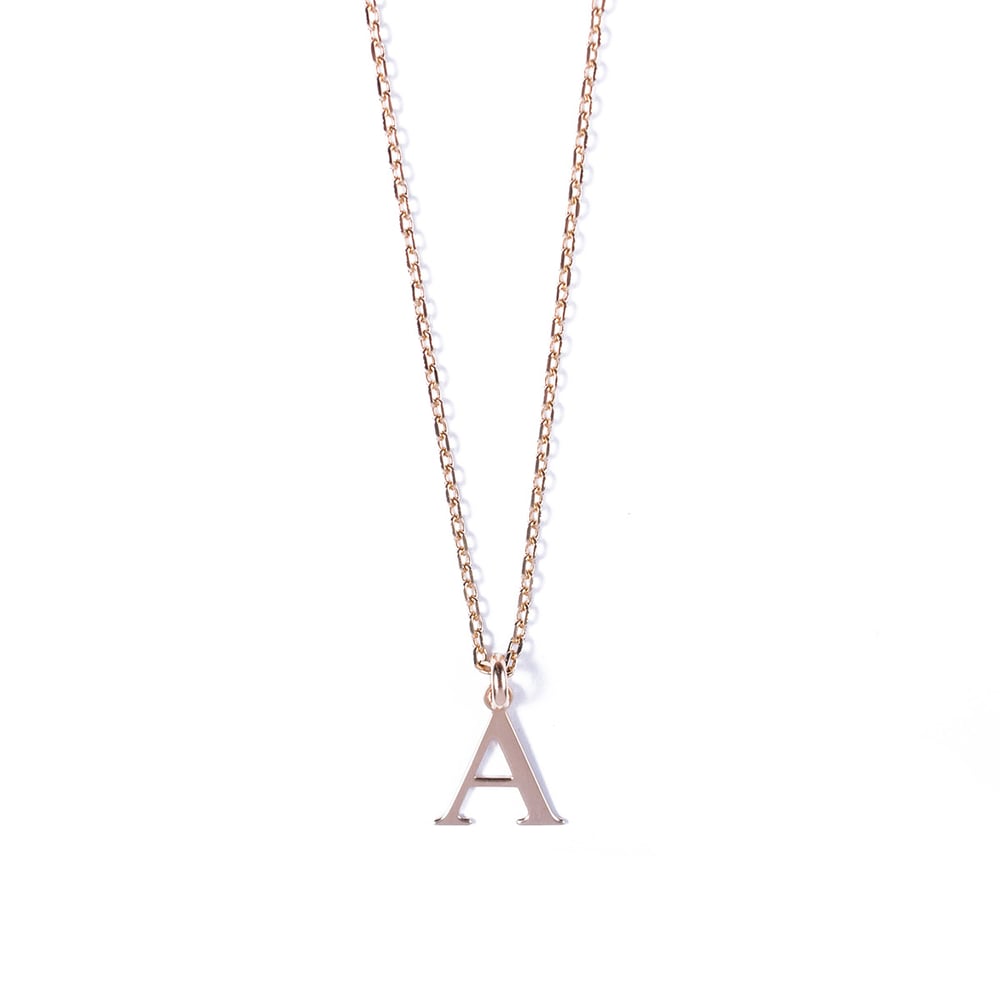 Image of Collier INITIALE plaqué or